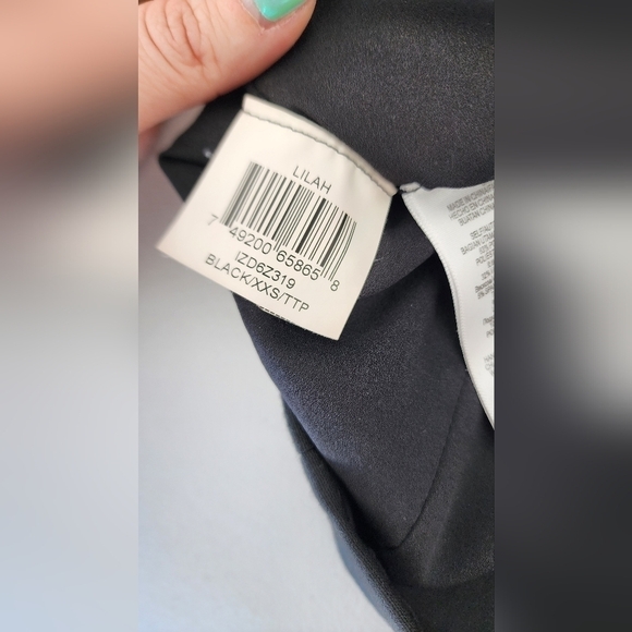 BCBGMAXAZRIA Beaded Black Sleeveless Women's Midi Dress in the size XXS. - Picture 6 of 8